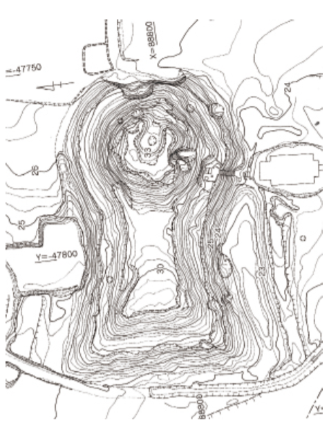 須多田天降天神社古墳測量図の画像